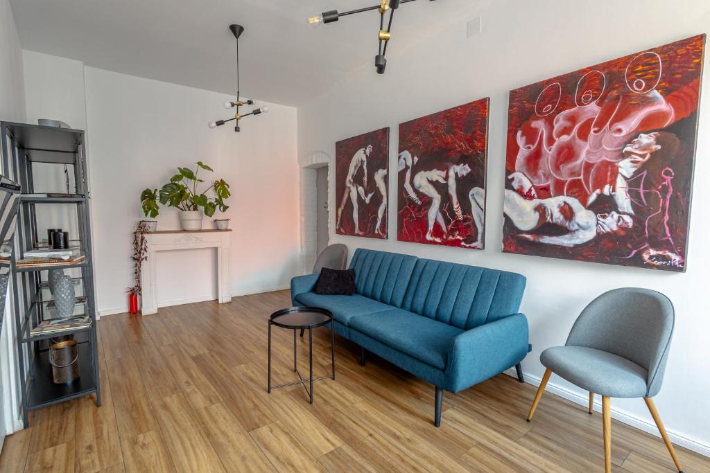 Posezení v ubytování First Hostel Bucur 21