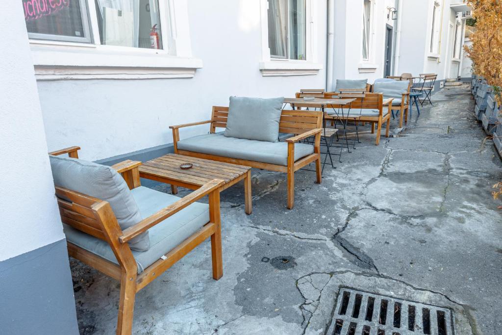 Posezení v ubytování First Hostel Bucur 21