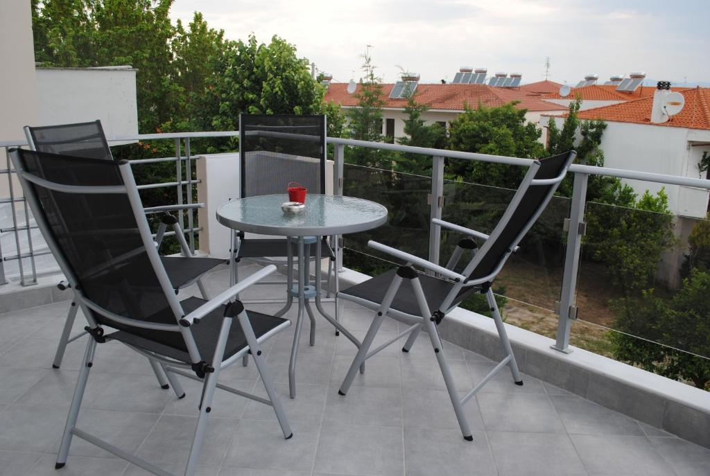Balkón nebo terasa v ubytování Kentrikon Suites