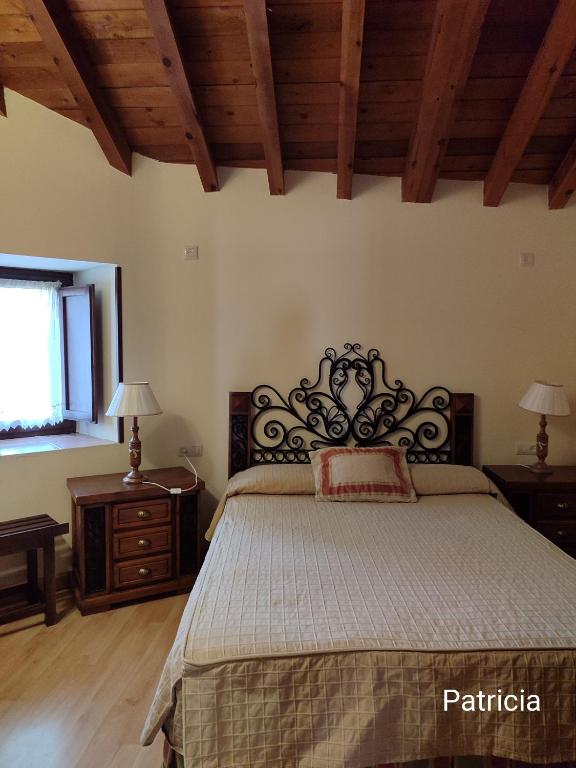 Postel nebo postele na pokoji v ubytování Hotel la posada de Numancia