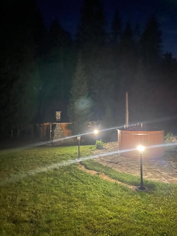 Zahrada ubytování Domek na Cepcowym