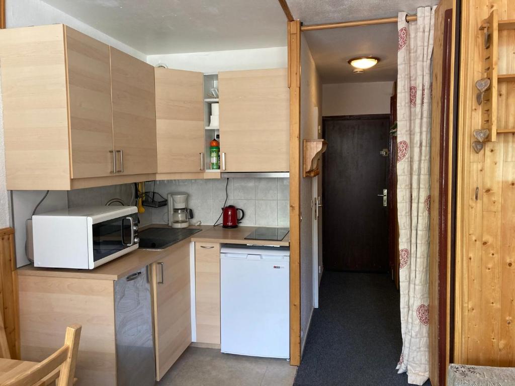 Kuchyň nebo kuchyňský kout v ubytování Dôme de Polset Appartements VTI