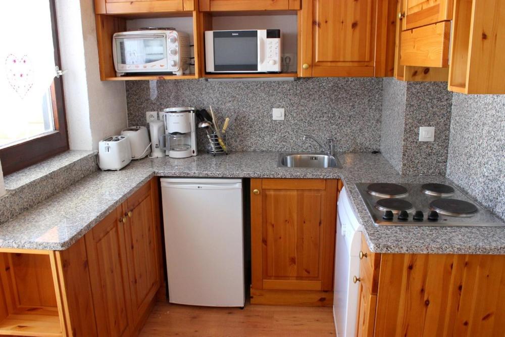Kuchyň nebo kuchyňský kout v ubytování Eskival Appartements VTI
