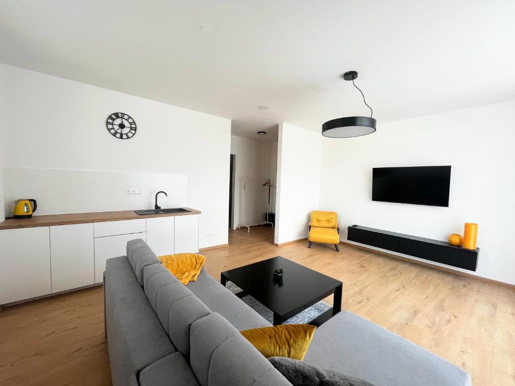 Posezení v ubytování Apartmány Kamenec