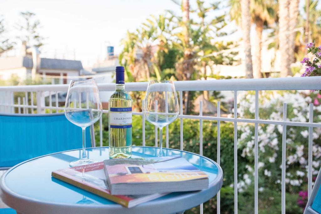 A balcony or terrace at B&b Olas Del Mar