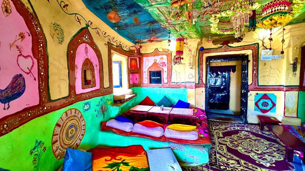 Posezení v ubytování Hotel Lotus Haveli