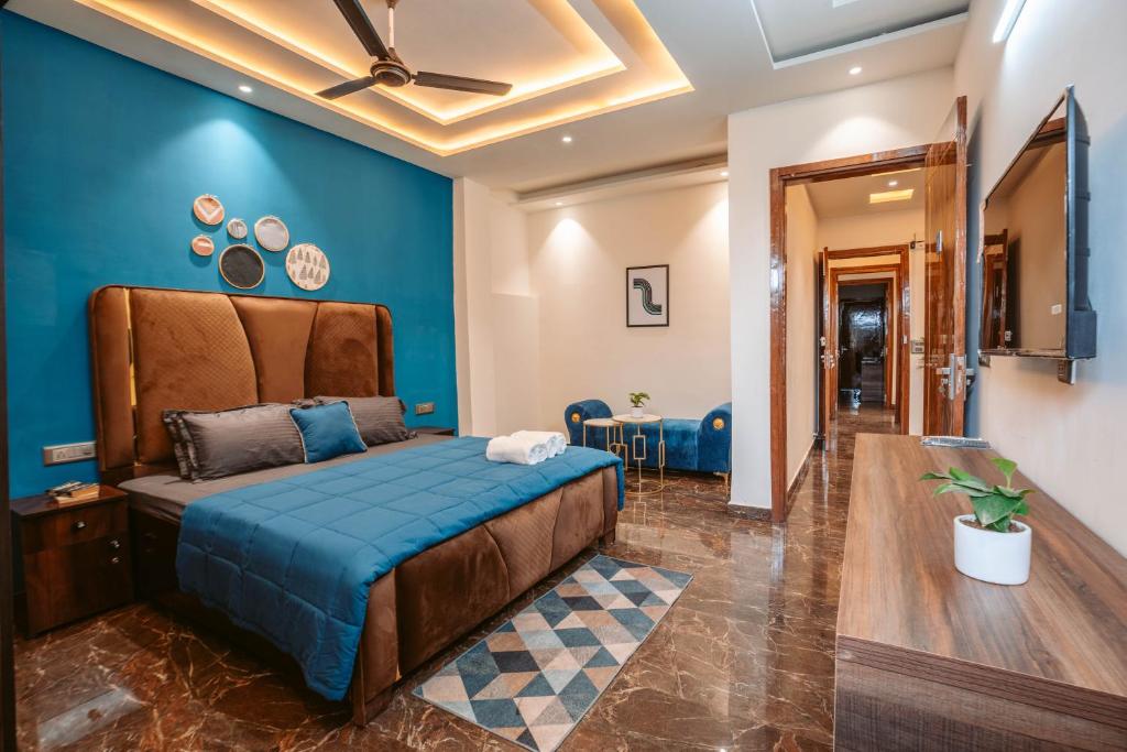 Posezení v ubytování FlxHo Duo - Serviced Apartment & Rooms - Golf Course Road
