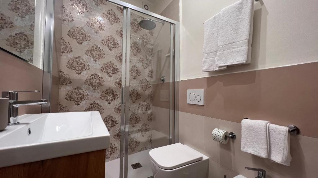 Koupelna v ubytování B&B Aurora