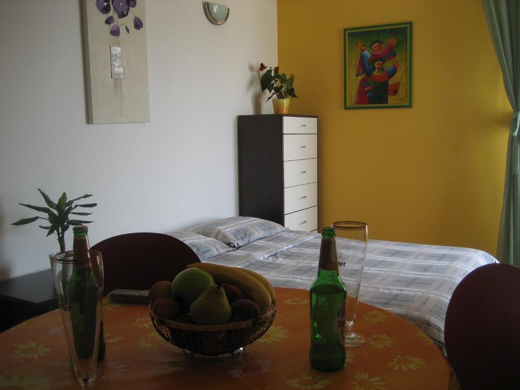 Posteľ alebo postele v izbe v ubytovaní Studio Seaside Apartment Amphora