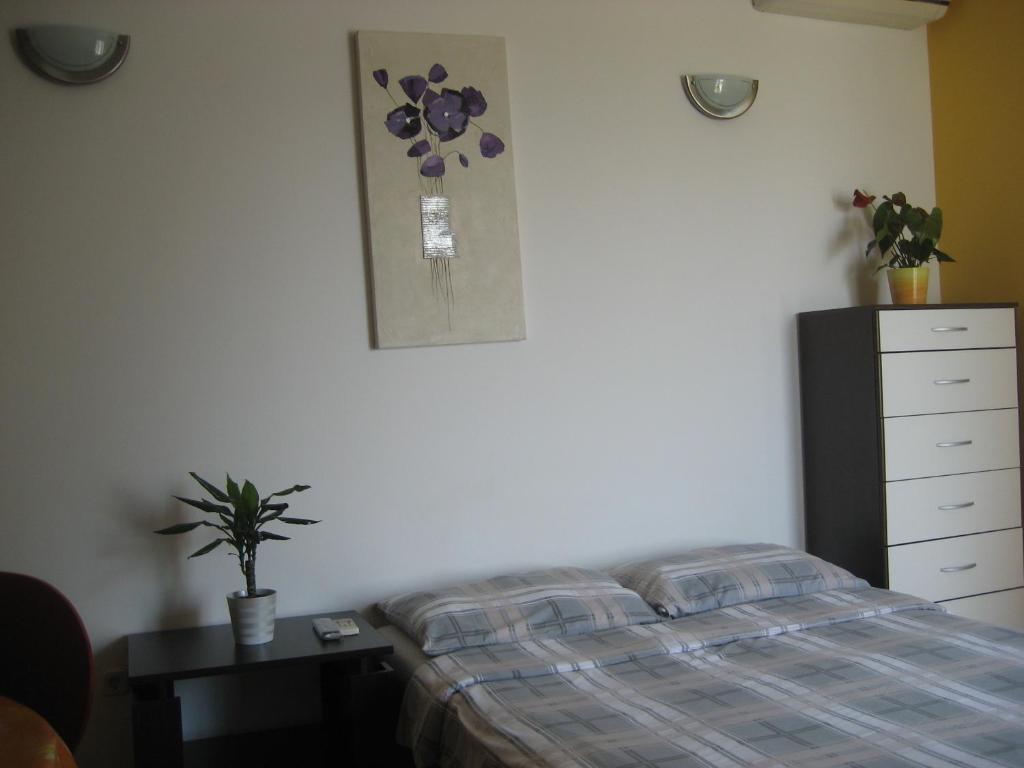 Posteľ alebo postele v izbe v ubytovaní Studio Seaside Apartment Amphora