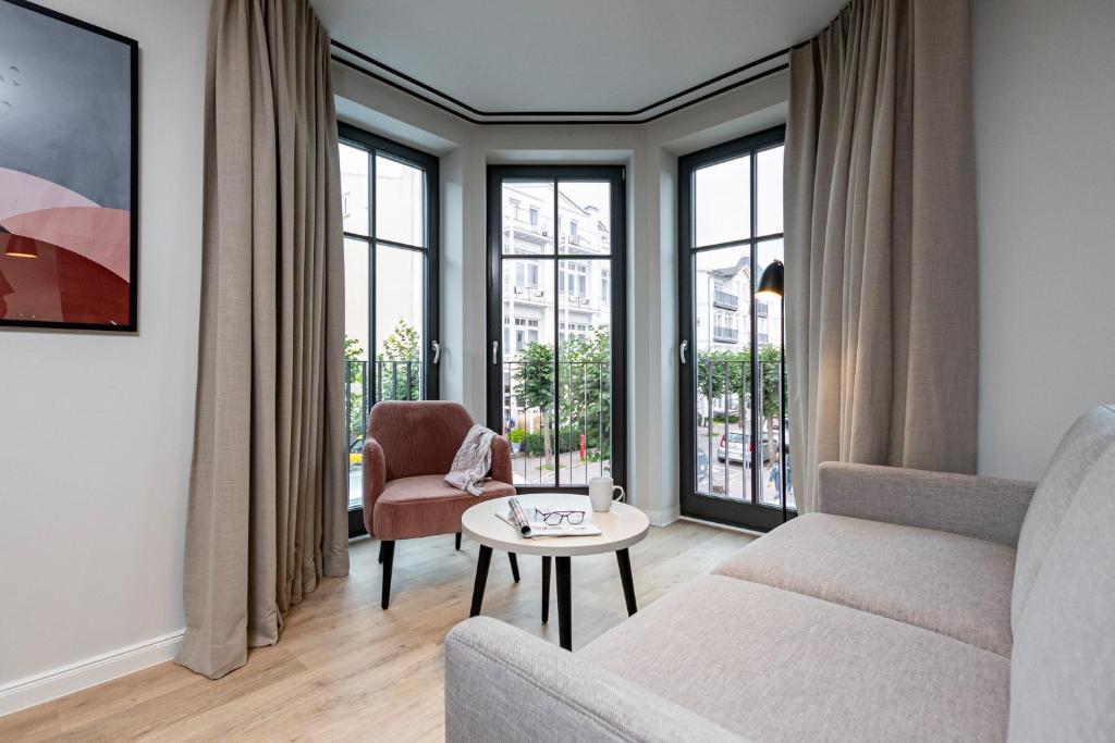 Posezení v ubytování Gustav Appartements