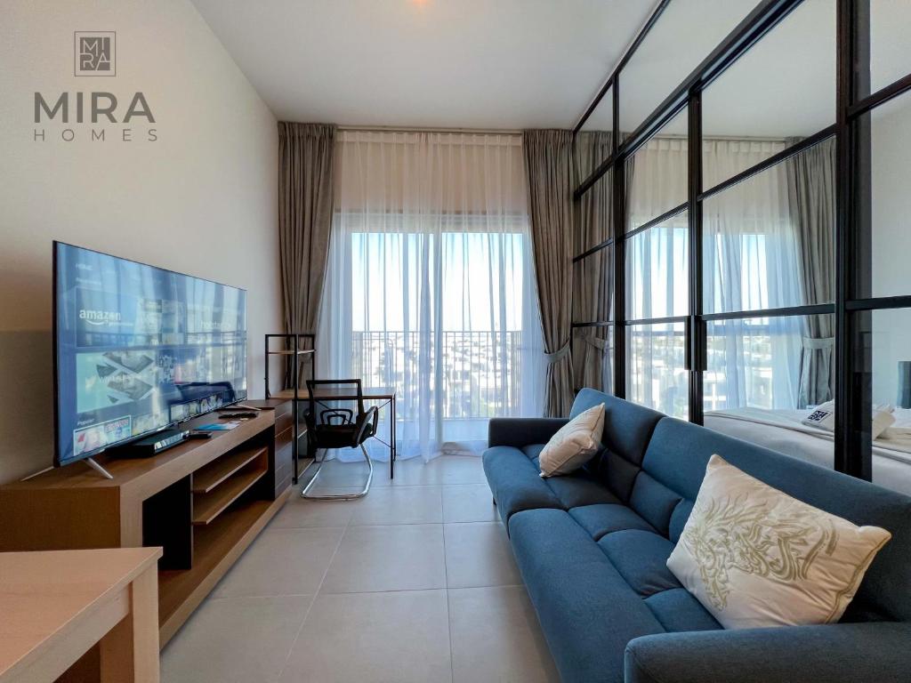 Posezení v ubytování Mira Holiday Homes - Serviced 1 bedroom in Dubai Hills