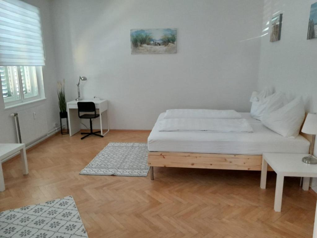 Postel nebo postele na pokoji v ubytování Haus Semmi