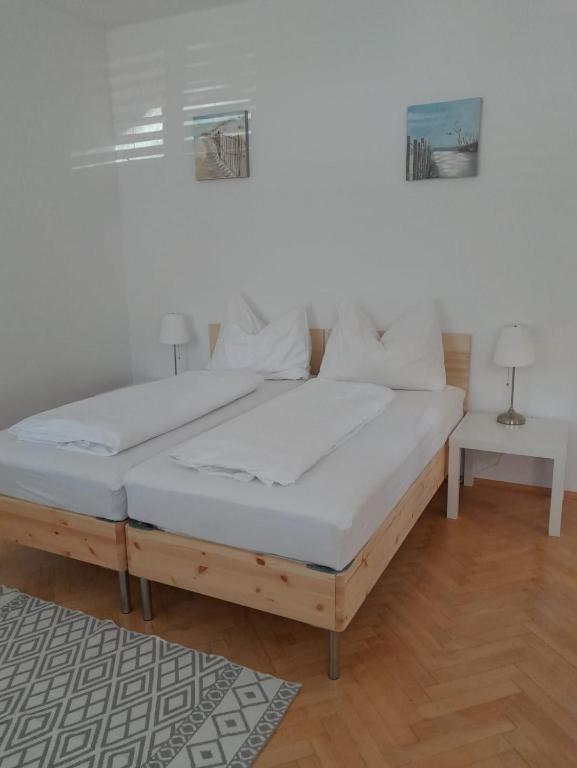Postel nebo postele na pokoji v ubytování Haus Semmi