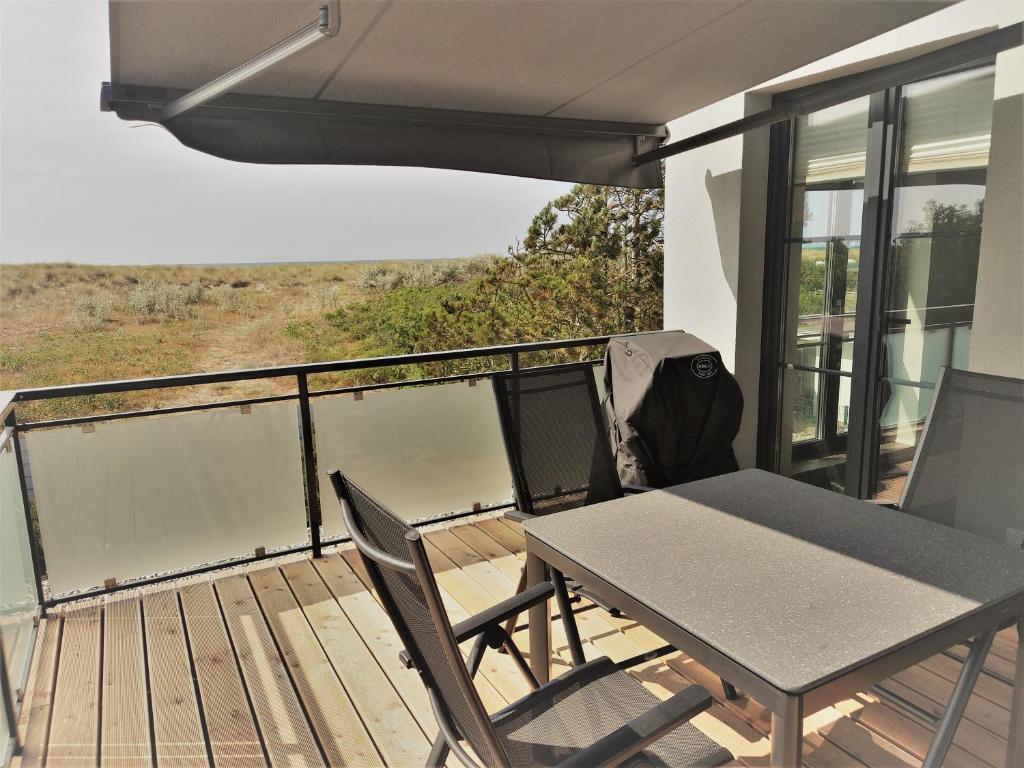 Balkón nebo terasa v ubytování Kleine-Ostseeliebe 2