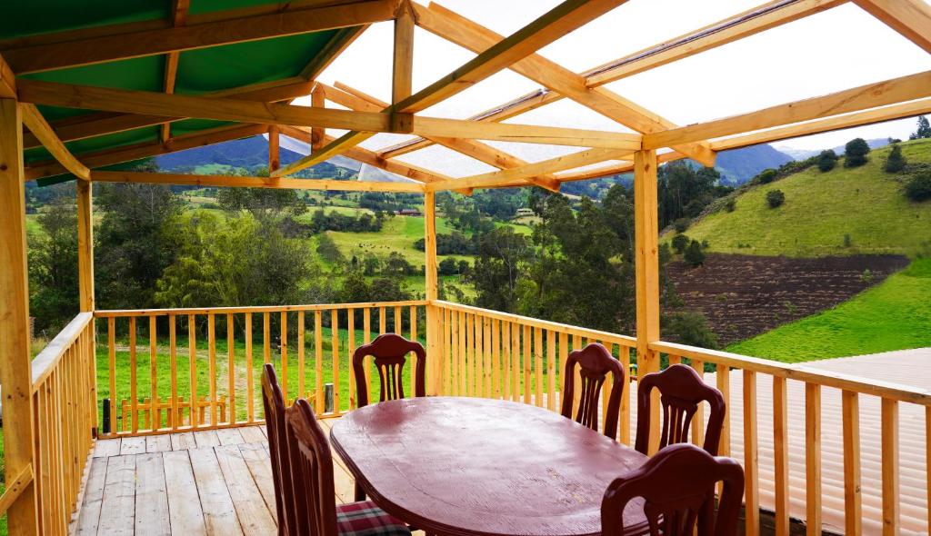 Balkón nebo terasa v ubytování Finca Severo Refugio