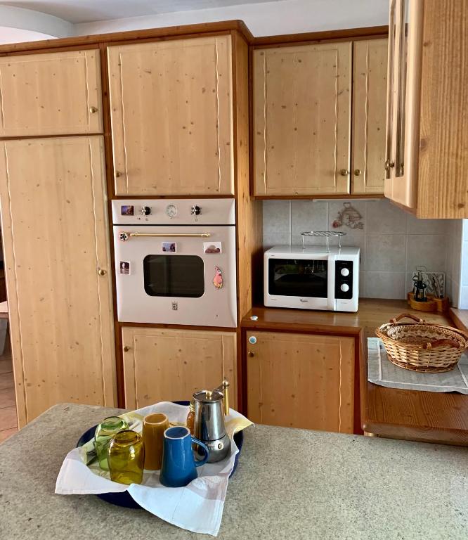 Kuchyň nebo kuchyňský kout v ubytování Casa Serena