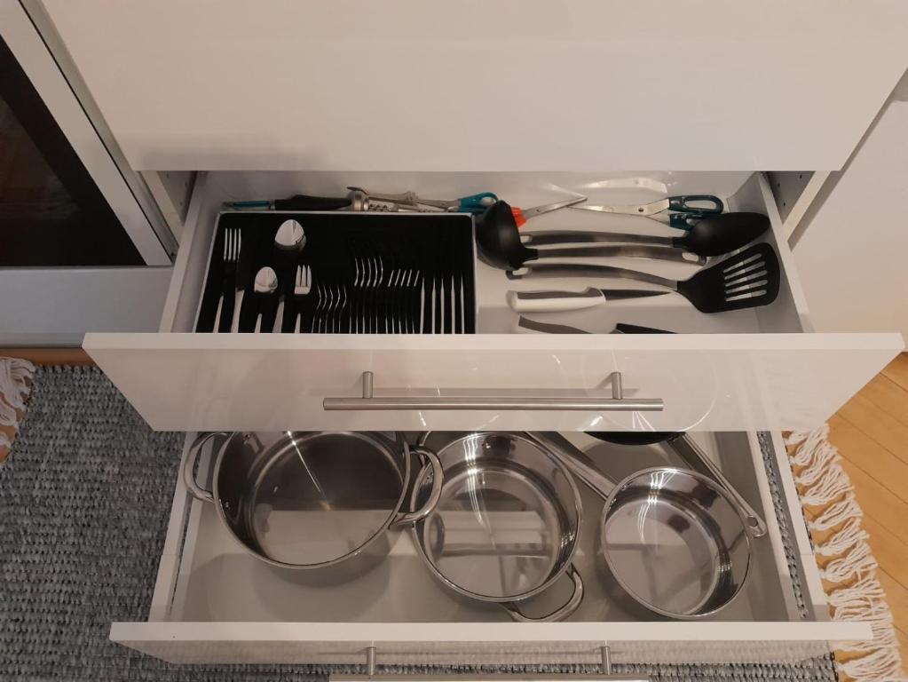 Kuchyň nebo kuchyňský kout v ubytování Haus Semmi