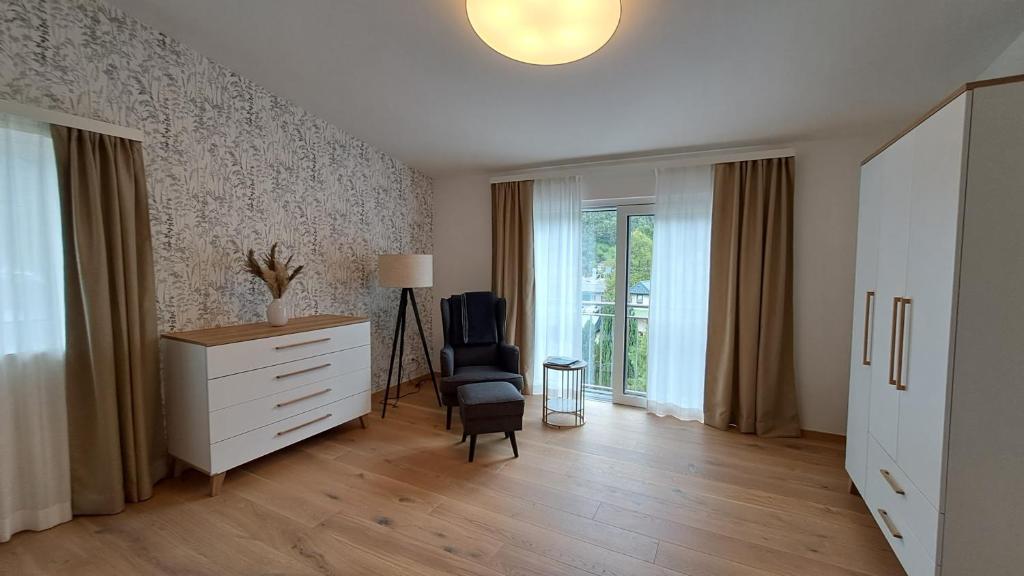 Posezení v ubytování Appartement - Penthouse Laimer