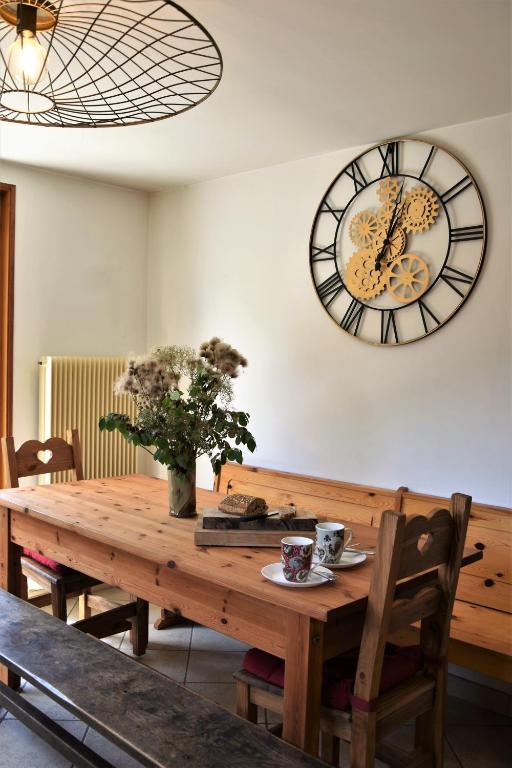 Posezení v ubytování Chalet la Dransette
