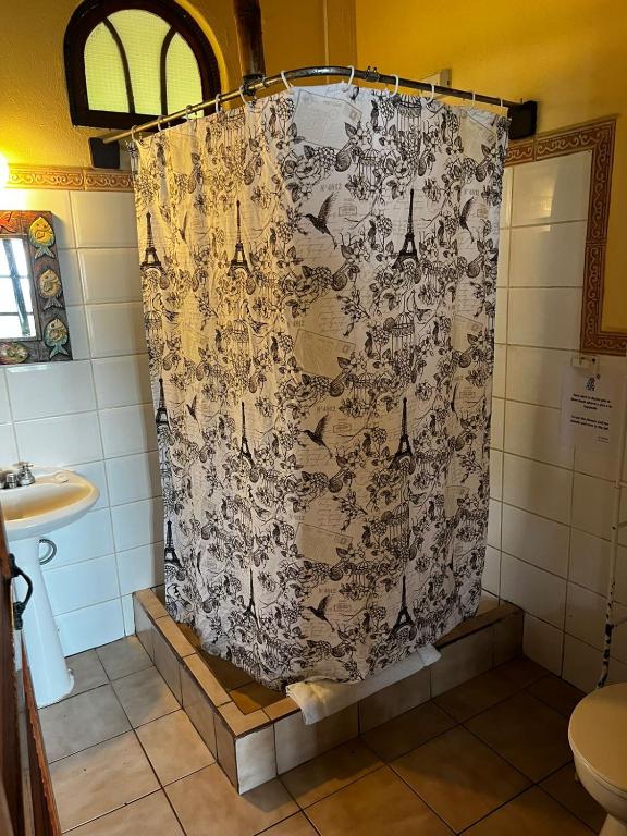 Koupelna v ubytování Hotel La Colina