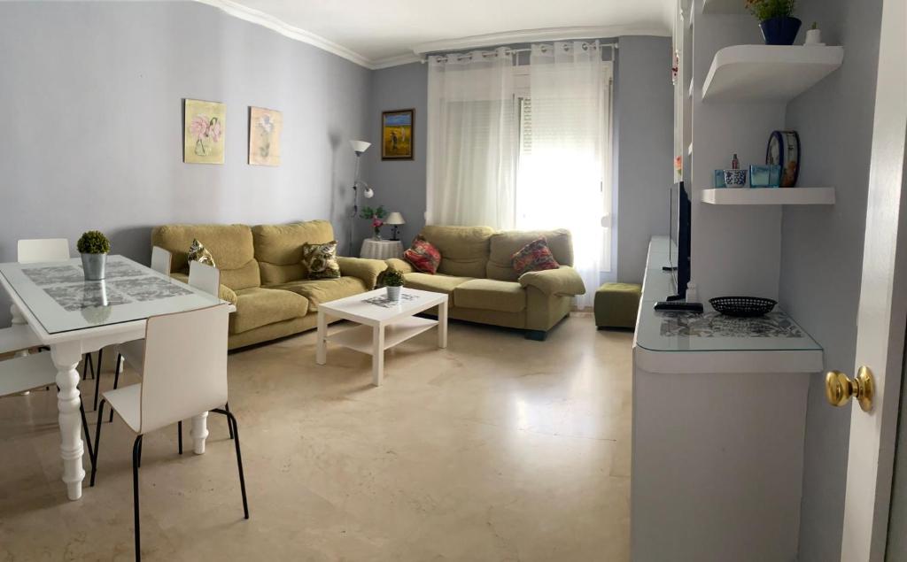 Χώρος καθιστικού στο Apartamento entero en los Jardines de Murillo