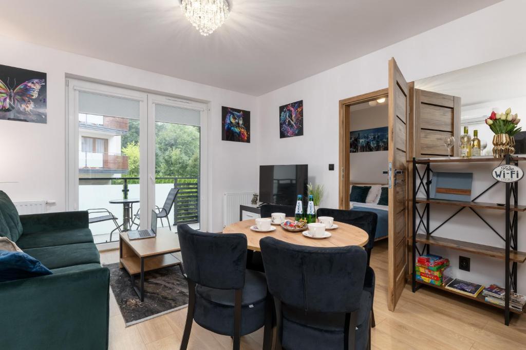 Μια τηλεόραση ή/και κέντρο ψυχαγωγίας στο Apartament Sowa Deluxe