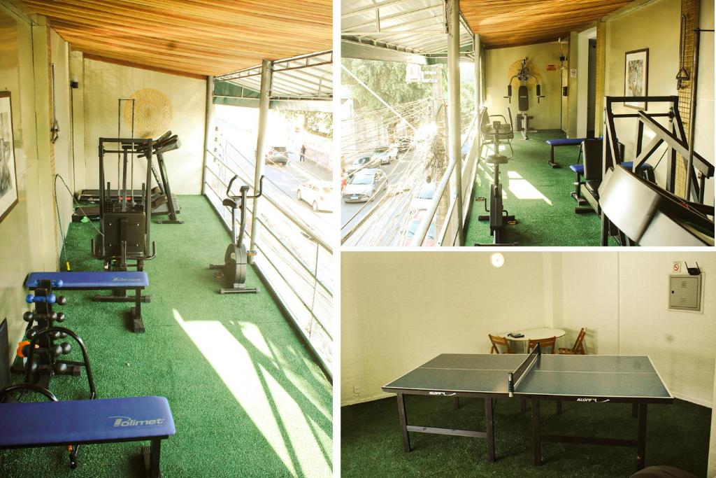 Fitness centrum a/nebo fitness zařízení v ubytování Hotel do Largo Manaus