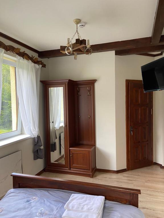 TV a/nebo společenská místnost v ubytování Hotel Tys