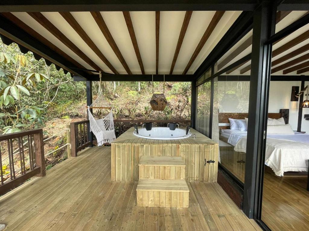 Μπαλκόνι ή βεράντα στο Ecoluxury Glamping