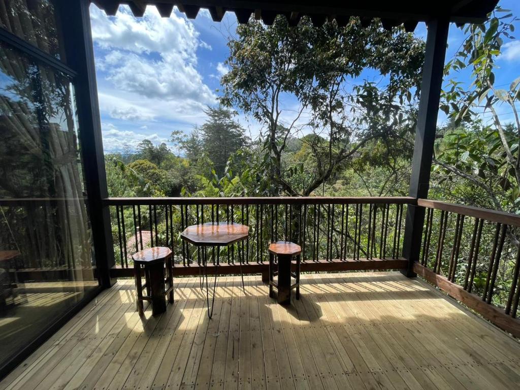 Μπαλκόνι ή βεράντα στο Ecoluxury Glamping