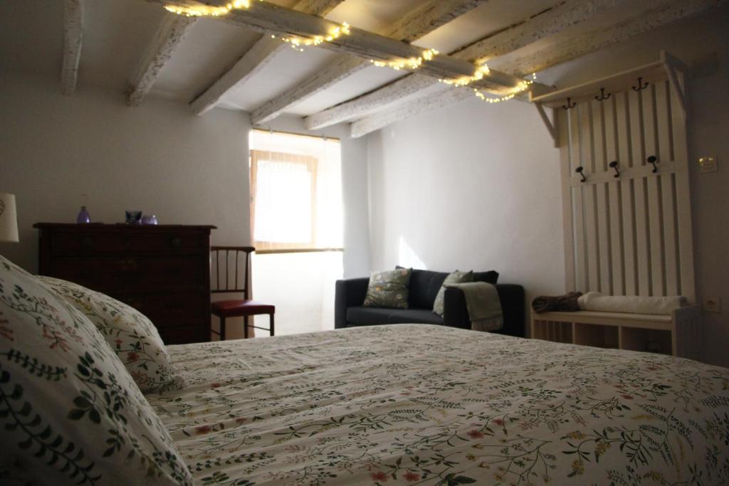 Postel nebo postele na pokoji v ubytování Casa de la Libelula
