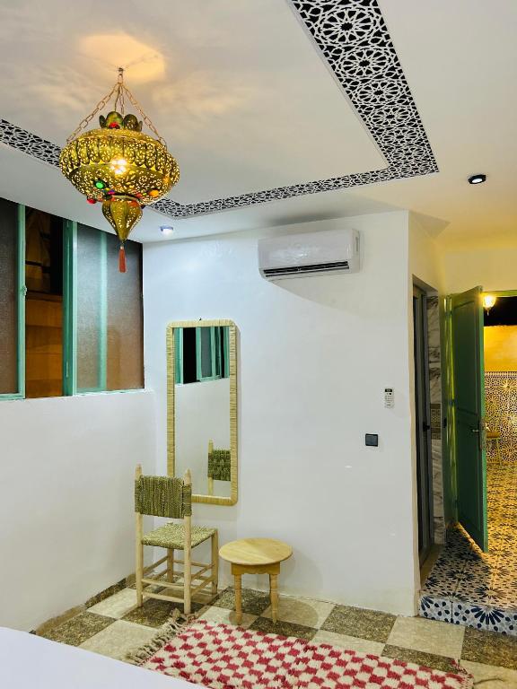 Posezení v ubytování Riad Cascada