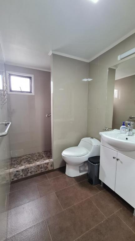Koupelna v ubytování B&B Rocas Santo Domingo