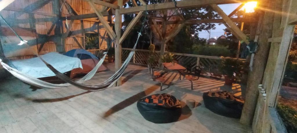 Zahrada ubytování Hostal Camping Sin Fronteras Mompiche