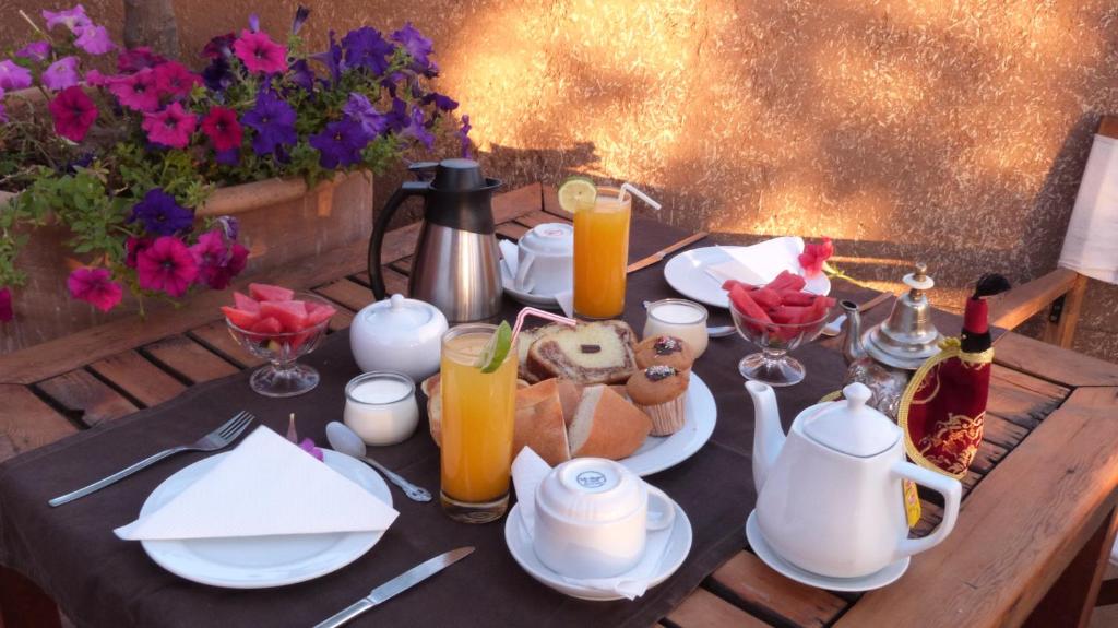 Nourriture dans le riad ou à proximité