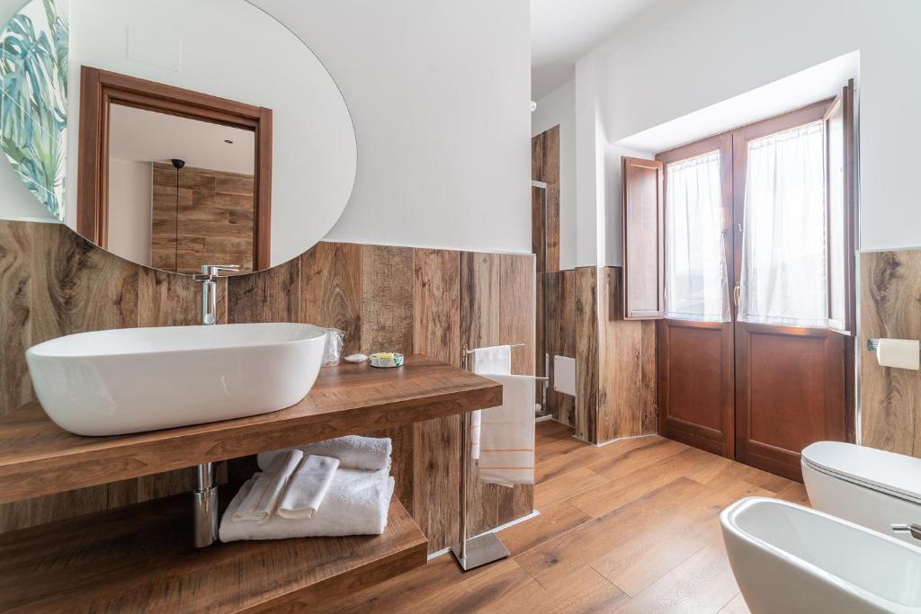 Koupelna v ubytování B&B Dimora Belvedere