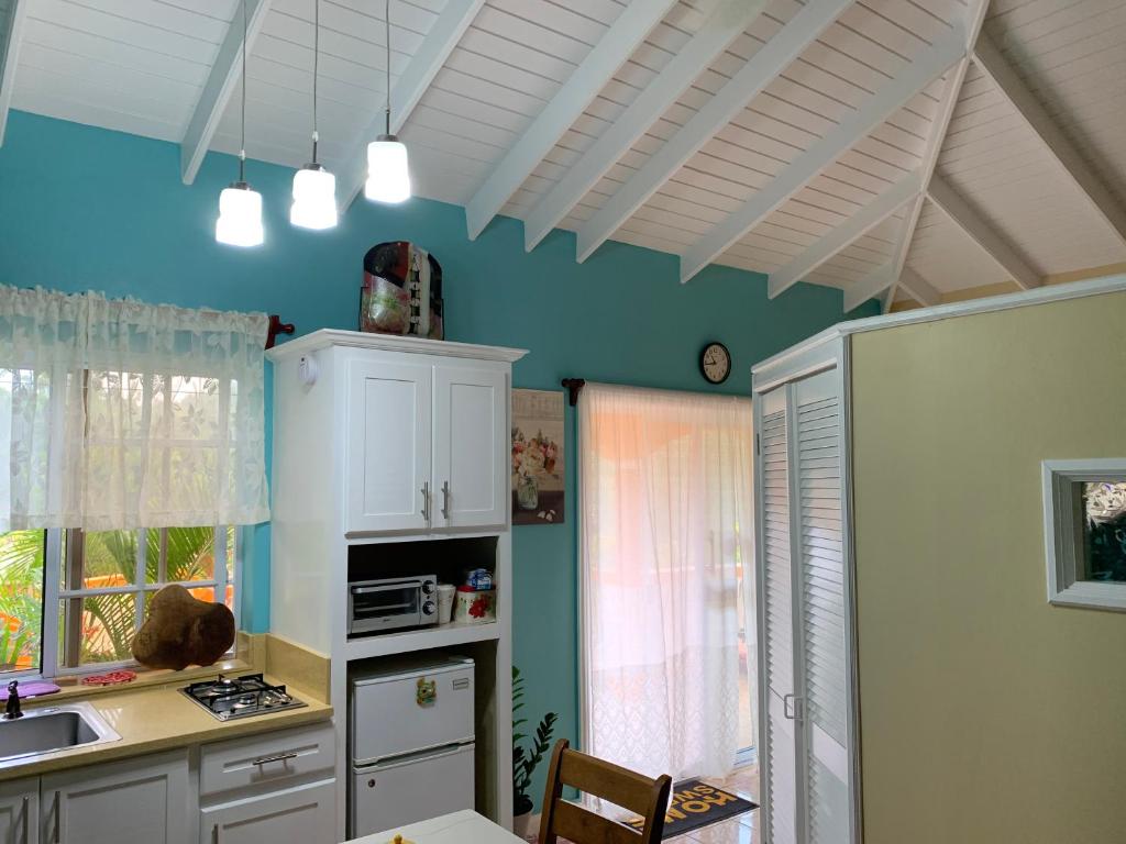 Kuchyň nebo kuchyňský kout v ubytování Sunrise Suite