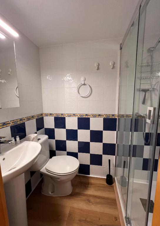 Koupelna v ubytování Casita Paz
