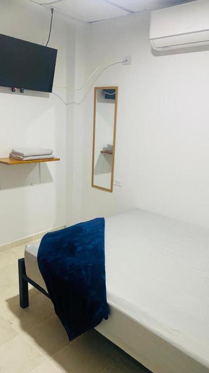 TV a/nebo společenská místnost v ubytování Hostal Cigarra