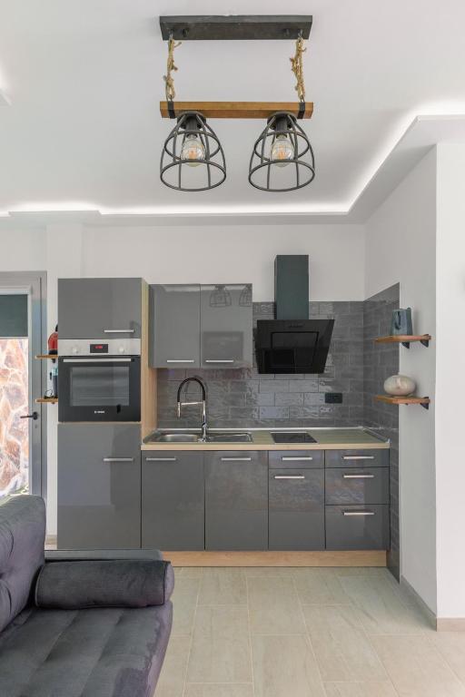 Kuchyň nebo kuchyňský kout v ubytování Mini Suite 35 qm