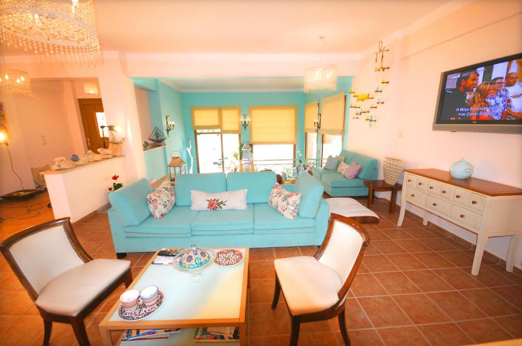 Posezení v ubytování Aethrio Guesthouse