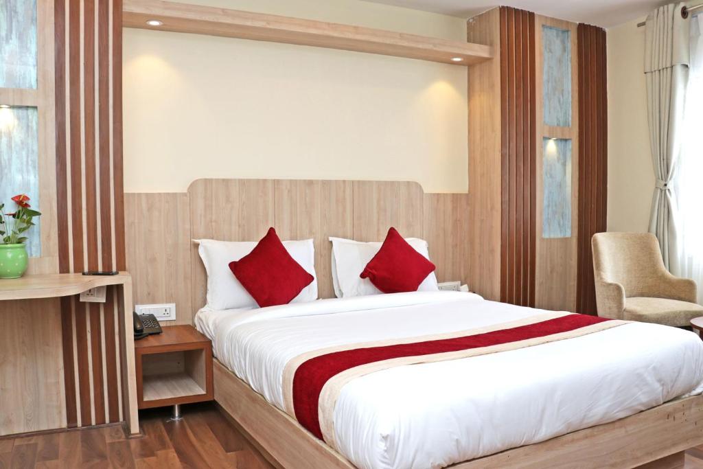 Postel nebo postele na pokoji v ubytování Hotel Nilakantha Pvt. Ltd
