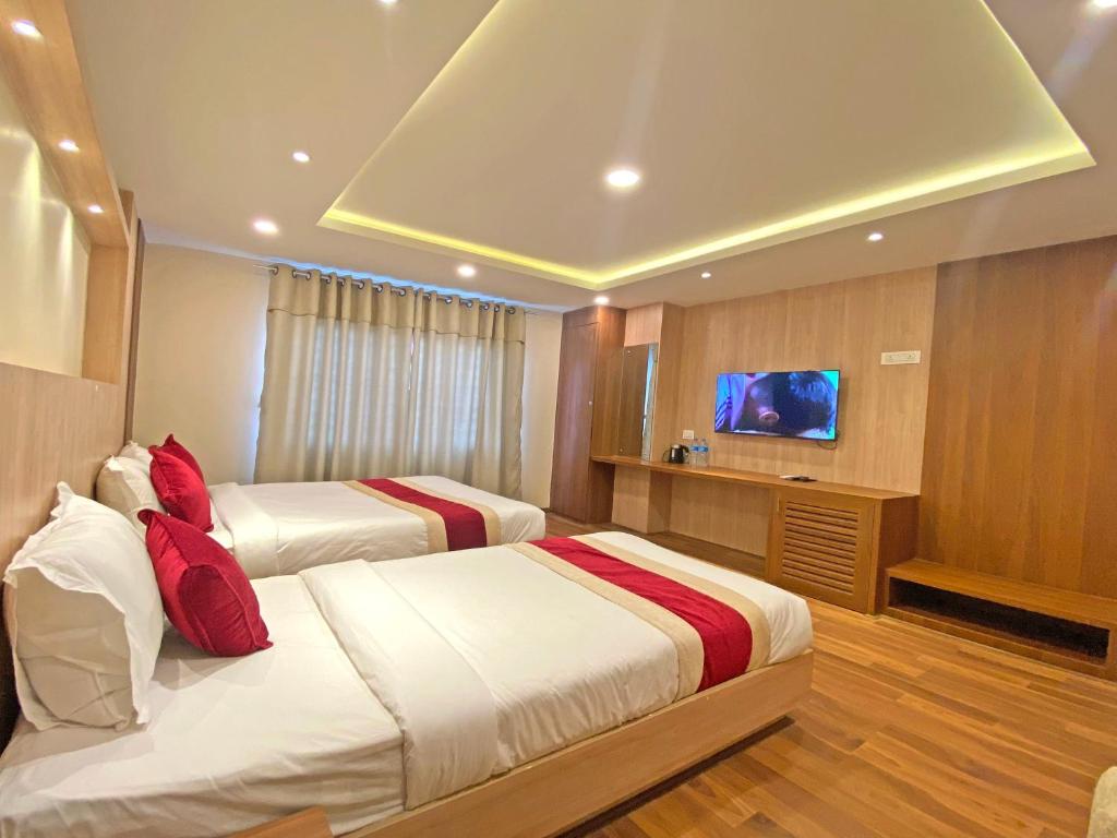 TV a/nebo společenská místnost v ubytování Hotel Nilakantha Pvt. Ltd