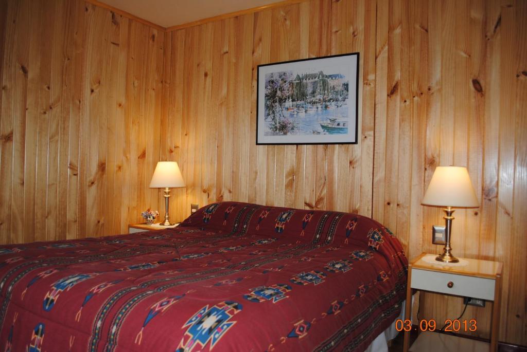 Letto o letti in una camera di Cabañas Trayen