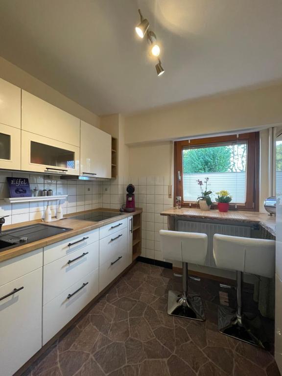 Kuchyň nebo kuchyňský kout v ubytování Ferienwohnung CONNI