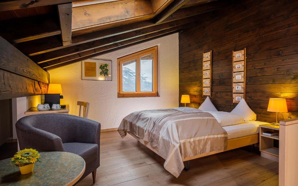 Postel nebo postele na pokoji v ubytování Relais Bayard