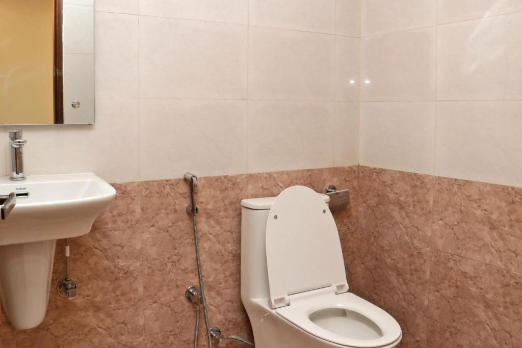 Koupelna v ubytování Hotel Nilakantha Pvt. Ltd