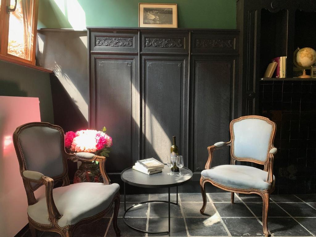 Posezení v ubytování Bonjour Pierreuse