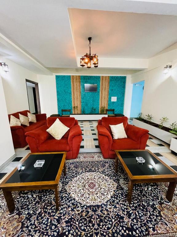 Posezení v ubytování Gautam Hotel